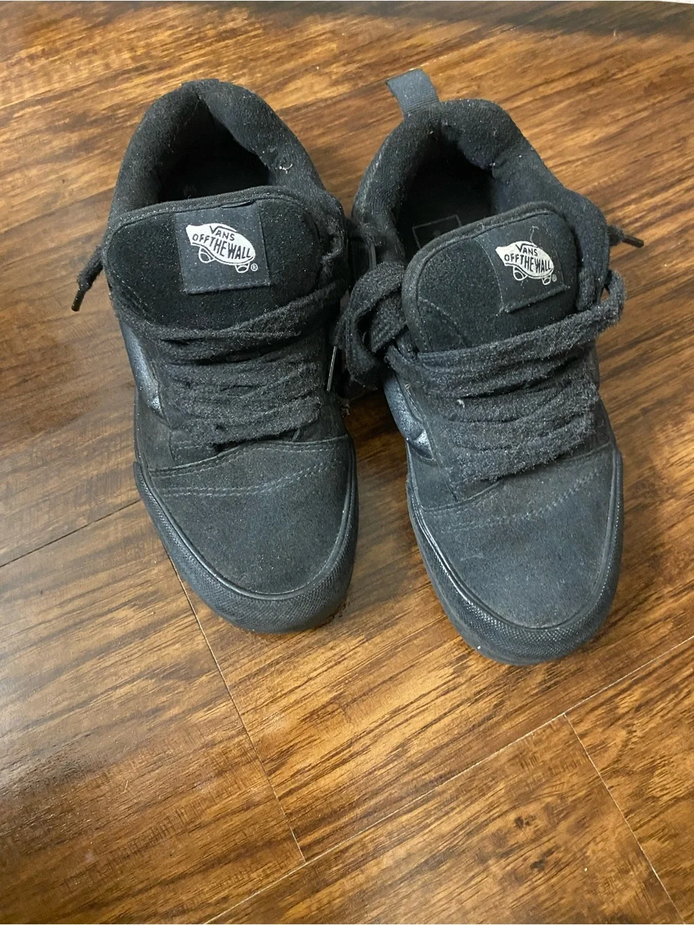 Vans Kids Black Low-Top Suede Skate Sneakers